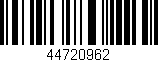 Código de barras (EAN, GTIN, SKU, ISBN): '44720962'