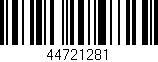 Código de barras (EAN, GTIN, SKU, ISBN): '44721281'