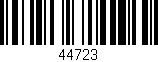 Código de barras (EAN, GTIN, SKU, ISBN): '44723'