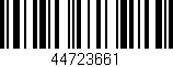 Código de barras (EAN, GTIN, SKU, ISBN): '44723661'