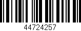 Código de barras (EAN, GTIN, SKU, ISBN): '44724257'