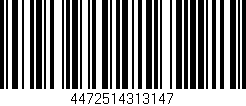 Código de barras (EAN, GTIN, SKU, ISBN): '4472514313147'
