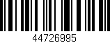 Código de barras (EAN, GTIN, SKU, ISBN): '44726995'