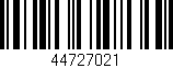 Código de barras (EAN, GTIN, SKU, ISBN): '44727021'