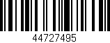 Código de barras (EAN, GTIN, SKU, ISBN): '44727495'