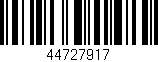 Código de barras (EAN, GTIN, SKU, ISBN): '44727917'