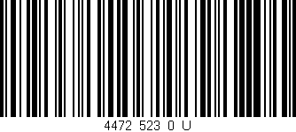 Código de barras (EAN, GTIN, SKU, ISBN): '4472_523_0_U'
