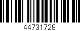 Código de barras (EAN, GTIN, SKU, ISBN): '44731729'
