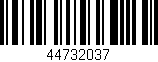 Código de barras (EAN, GTIN, SKU, ISBN): '44732037'