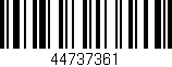 Código de barras (EAN, GTIN, SKU, ISBN): '44737361'