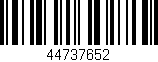 Código de barras (EAN, GTIN, SKU, ISBN): '44737652'