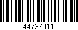 Código de barras (EAN, GTIN, SKU, ISBN): '44737911'