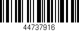Código de barras (EAN, GTIN, SKU, ISBN): '44737916'