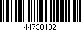 Código de barras (EAN, GTIN, SKU, ISBN): '44738132'