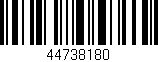 Código de barras (EAN, GTIN, SKU, ISBN): '44738180'
