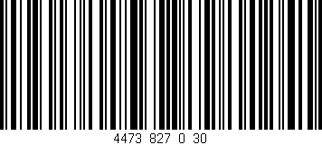 Código de barras (EAN, GTIN, SKU, ISBN): '4473_827_0_30'