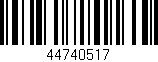 Código de barras (EAN, GTIN, SKU, ISBN): '44740517'
