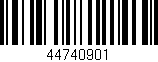 Código de barras (EAN, GTIN, SKU, ISBN): '44740901'