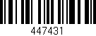 Código de barras (EAN, GTIN, SKU, ISBN): '447431'