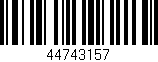 Código de barras (EAN, GTIN, SKU, ISBN): '44743157'