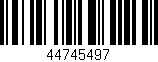 Código de barras (EAN, GTIN, SKU, ISBN): '44745497'