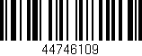Código de barras (EAN, GTIN, SKU, ISBN): '44746109'