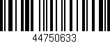 Código de barras (EAN, GTIN, SKU, ISBN): '44750633'