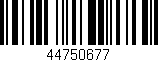 Código de barras (EAN, GTIN, SKU, ISBN): '44750677'