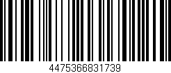 Código de barras (EAN, GTIN, SKU, ISBN): '4475366831739'