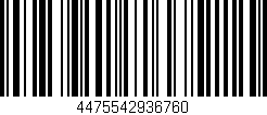 Código de barras (EAN, GTIN, SKU, ISBN): '4475542936760'