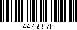 Código de barras (EAN, GTIN, SKU, ISBN): '44755570'