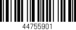 Código de barras (EAN, GTIN, SKU, ISBN): '44755901'