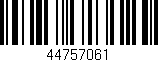 Código de barras (EAN, GTIN, SKU, ISBN): '44757061'