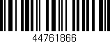 Código de barras (EAN, GTIN, SKU, ISBN): '44761866'