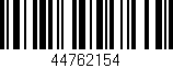 Código de barras (EAN, GTIN, SKU, ISBN): '44762154'