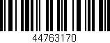 Código de barras (EAN, GTIN, SKU, ISBN): '44763170'
