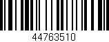 Código de barras (EAN, GTIN, SKU, ISBN): '44763510'