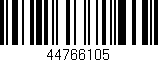 Código de barras (EAN, GTIN, SKU, ISBN): '44766105'