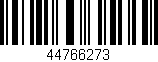Código de barras (EAN, GTIN, SKU, ISBN): '44766273'