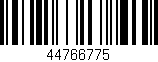 Código de barras (EAN, GTIN, SKU, ISBN): '44766775'