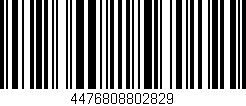 Código de barras (EAN, GTIN, SKU, ISBN): '4476808802829'