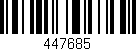 Código de barras (EAN, GTIN, SKU, ISBN): '447685'