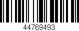 Código de barras (EAN, GTIN, SKU, ISBN): '44769493'