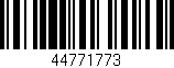 Código de barras (EAN, GTIN, SKU, ISBN): '44771773'