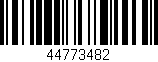 Código de barras (EAN, GTIN, SKU, ISBN): '44773482'