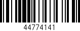 Código de barras (EAN, GTIN, SKU, ISBN): '44774141'