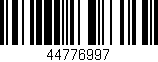 Código de barras (EAN, GTIN, SKU, ISBN): '44776997'