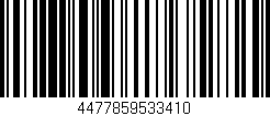 Código de barras (EAN, GTIN, SKU, ISBN): '4477859533410'