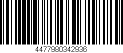 Código de barras (EAN, GTIN, SKU, ISBN): '4477980342936'