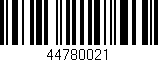Código de barras (EAN, GTIN, SKU, ISBN): '44780021'